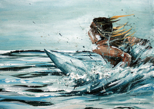 Soul surfer. Art print by Jo Allum
