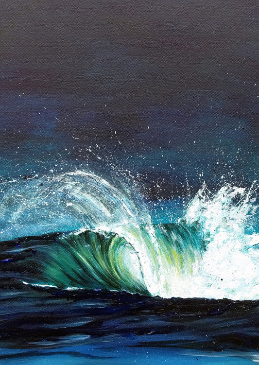 Wave. Art print by Jo Allum